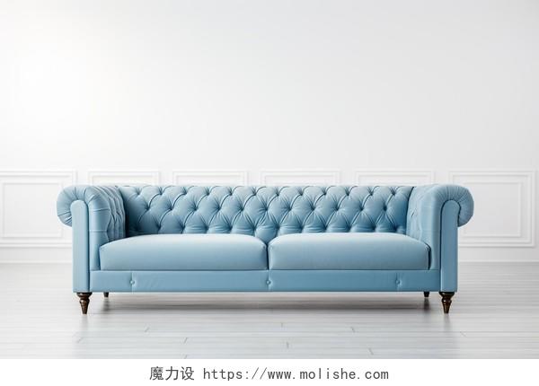 浅色沙发家具蓝色